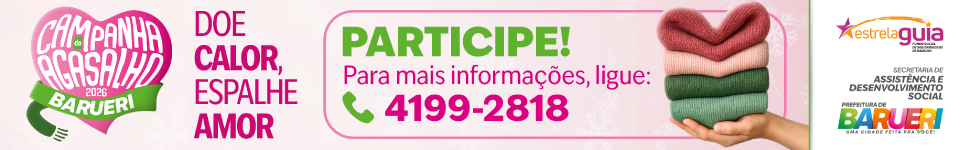 Campanha do Agasalho 2026 Barueri — participe: 4199-2818